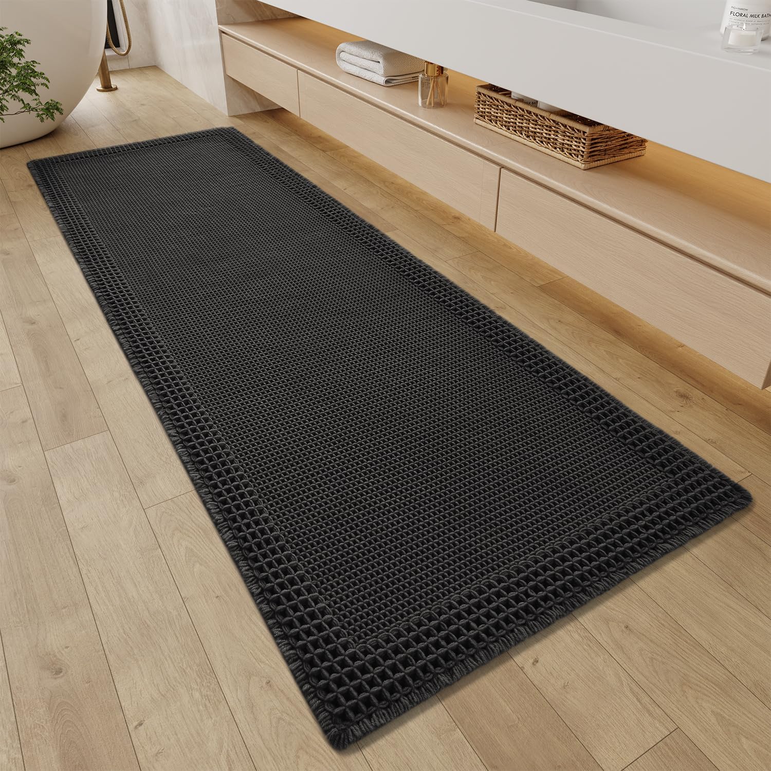 Black Runner Rug