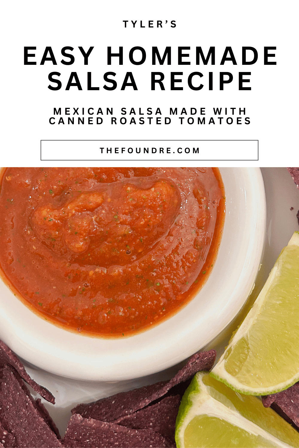 Easy Homemade Salsa Recipe - Mexican Salsa Using Canned Tomatoes